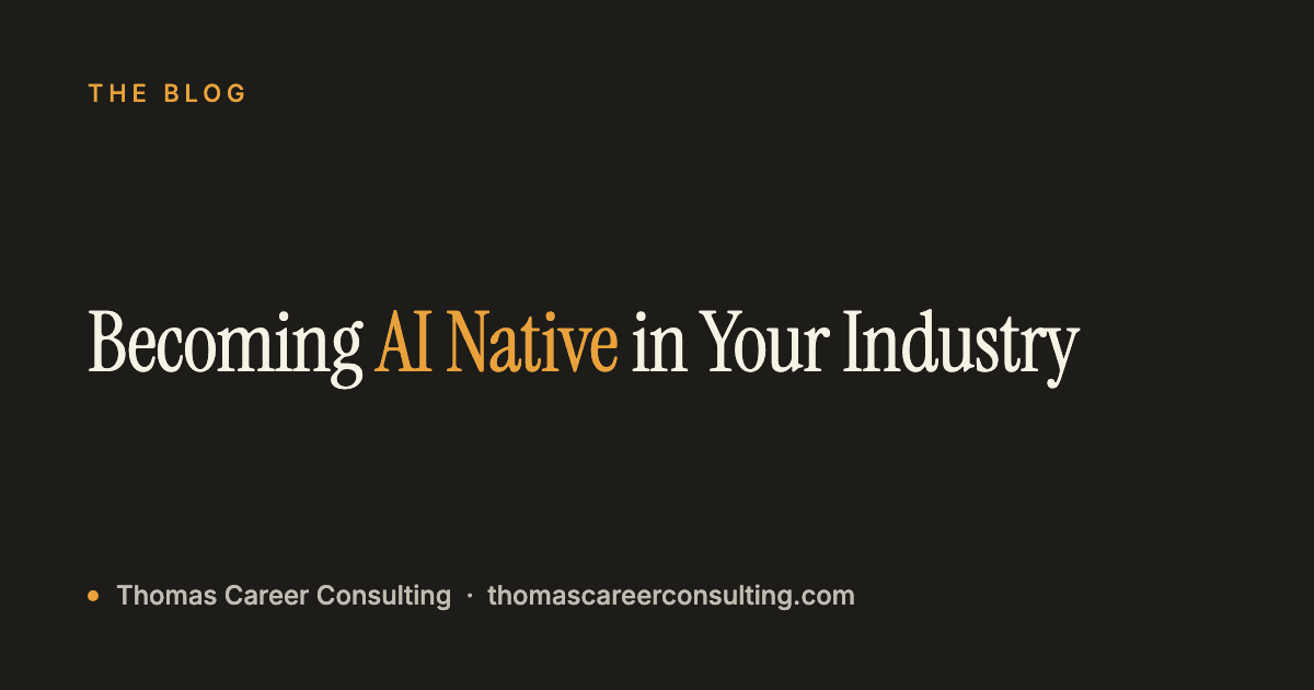 Becoming AI Native in Your Industry: Why This Feels Like 1998 All Over Again